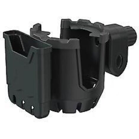 Porte-bouteille multifonctionnel 2 en 1 pour vélo, support pour téléphone, porte-gobelet universel pour poussette (noir)