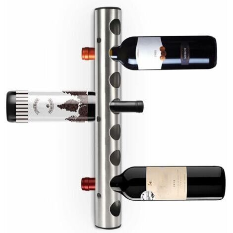 Porte Bouteille Mural, Casier à Vin Support Bouteille Vin pour 8 Bouteilles pour Cuisine Restaurant Maison Bar, 42cm