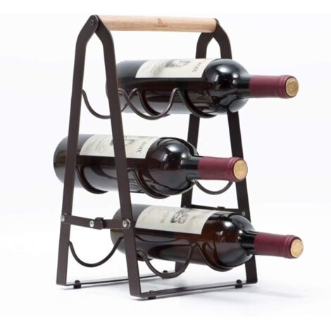Porte Bouteille pour Six Bouteilles, Pliable pour Le Rangement, Peut Stocker du Champagne