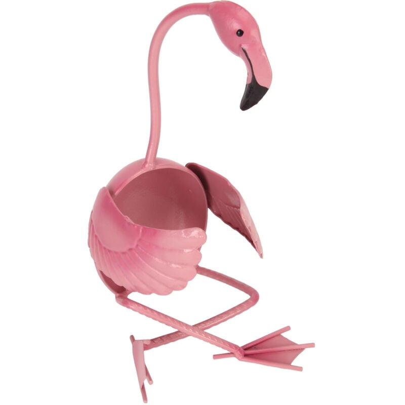 Feiyue - Porte-bouteilles de vin en fer, porte-bouteilles en forme de flamant rose, support de porte-bouteilles en métal, décoration de table à