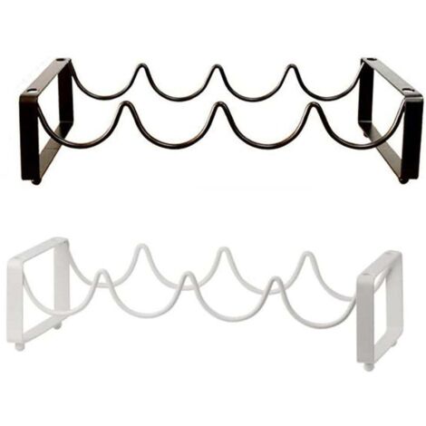 Porte-bouteilles en fer forgé, support de présentation en métal, rangement décoratif de table, marron