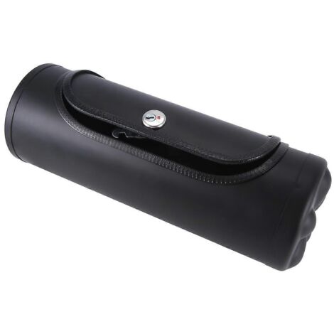 Porte-bouteilles en forme d'extincteur avec serrure et clés, noir.
