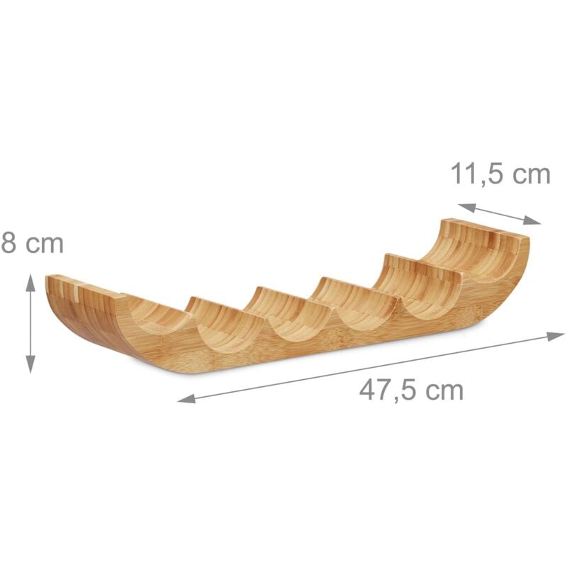 Helloshop26 - Porte-bouteilles étagère cuisine bambou