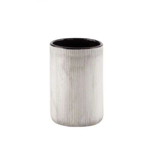 Porte-Brosse À Dents A Poser En Céramique Blanche Et Noire Mat  Nambino