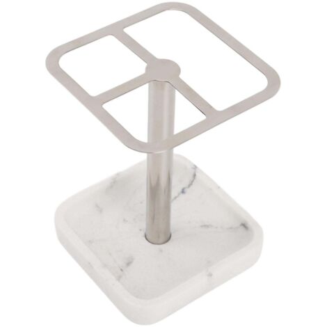 Porte-brosse à dents antirouille en acier inoxydable 304, support de rangement pour dentifrice à 3 emplacements, gain de place, couleur argent.