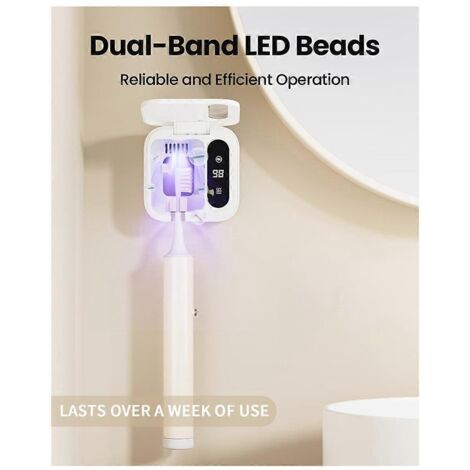 Porte-brosse à dents de voyage rechargeable avec minuteur LED