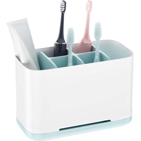 Porte Brosse À Dents Électrique Avec Entretoise Réglable Grand Organisateur Amovible Pour Salle De Bain Douche Famille Enfants
