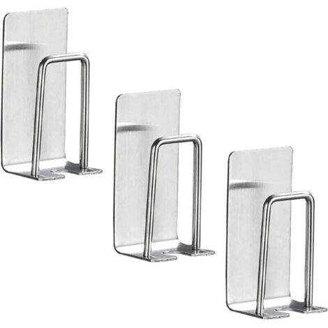 Porte-brosse à dents électrique en acier inoxydable, trois, rangement mural pour brosse à dents de douche, gain de place, pour salle de bain