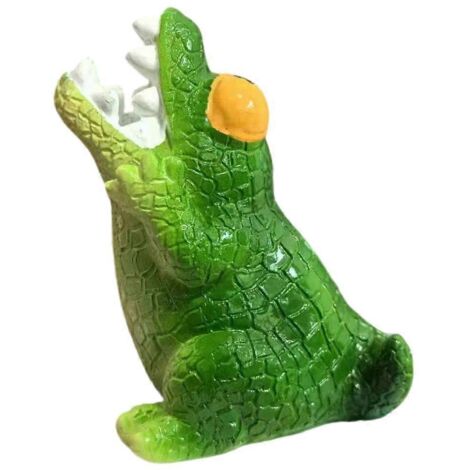 Porte-brosse à dents enfant Océan, support crocodile pour comptoir, accessoire salle de bain, rangement original et ludique.