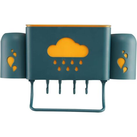 Porte-brosse à dents grande capacité porte-brosse à dents, porte-brosse à dents mural, salle de bain rince-bouche créatif tasse boîte de rangement