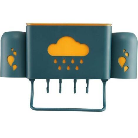 Porte-brosse à dents grande capacité porte-brosse à dents, porte-brosse à dents mural, salle de bain rince-bouche créatif tasse boîte de rangement