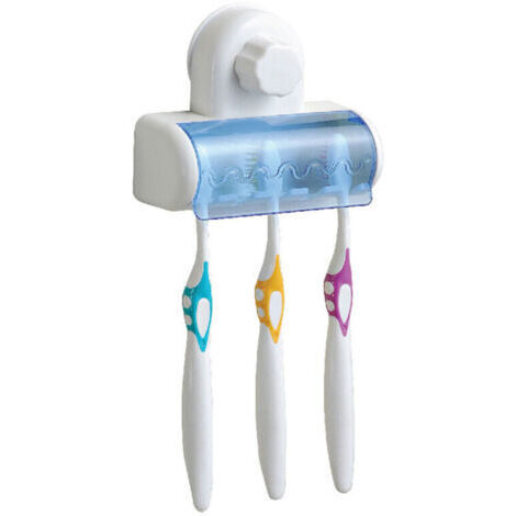 Porte-Brosse à Dents Porte-brosse à dents Brosses à dents Mur suspendu Porte-brosse à dents Coupelles Porte-brosse à dents et porte-dentifrice Organisateur Stand Boîte de Rangement Pour Salle de Bain