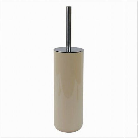 Porte-brosse De Toilette Avec Brosse De Toilette Beige Argent 79884