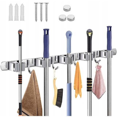 Porte-brosse pour balais, serpillères, chiffons, balais 56 cm