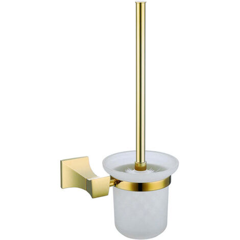 PORTE BROSSE WC 002 DORE EN LAITON COLLECTION Halys