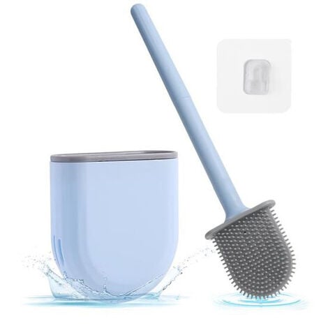 Brosse wc bleu