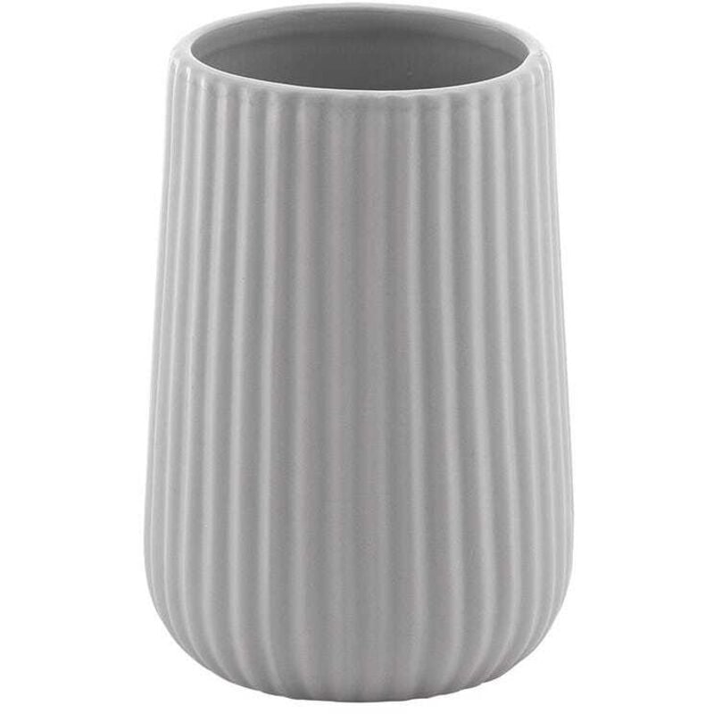 Porte-Brosses À Dents En Céramique Grise À Poser Dory