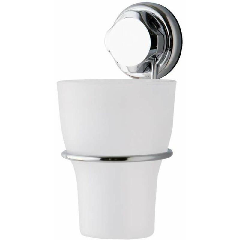 Bestlock - Porte-brosse à dents mural, plastique/chrome RAN4696 - Compactor