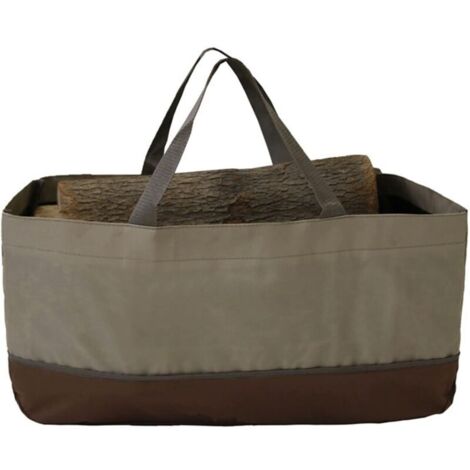 Porte-bûches et Sac fourre-Tout de qualité supérieure paniers de Stockage de bûches Robuste et Extra Large Idéal pour cheminées poêles à Bois Bois à brûler Camping Plage 600D Oxford