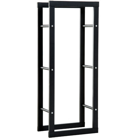 Porte-bûches étagère ADONIS noir