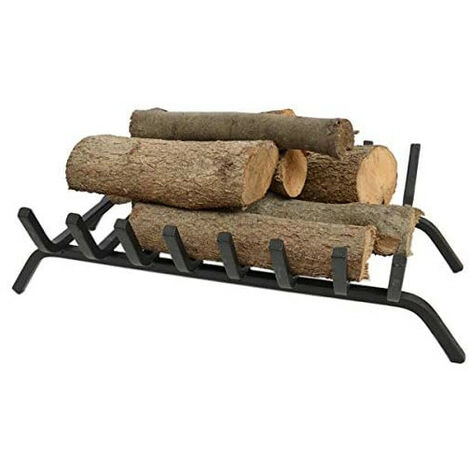 Porte bûches grille pour cheminée en acier – Largeur 50 cm – Hauteur 13 cm – Profondeur 35.5 cm – Poids 5.5 kg