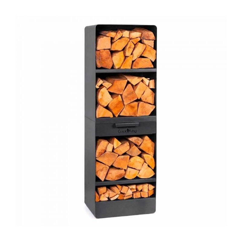 Cookking - Rangement à bûches vento, pour cheminée , 150x80x30cm 333246