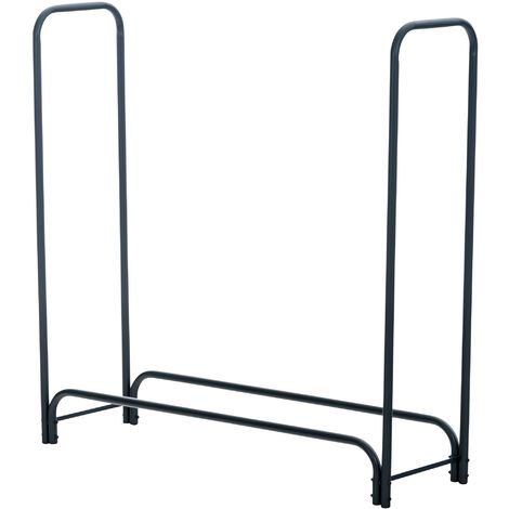 Porte-bûches Wilster en Métal Anthracite 120x120x36 cm