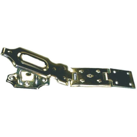 Porte-cadenas à recouvrement ECO avec piton acier zingué blanc 98 x 26 mm - TORBEL INDUSTRIE