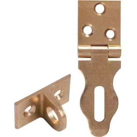 CUIYU Porte-cadenas en laiton poli L 80 x l 25 mm trous de fixation à double fraisage - A & G LENNE