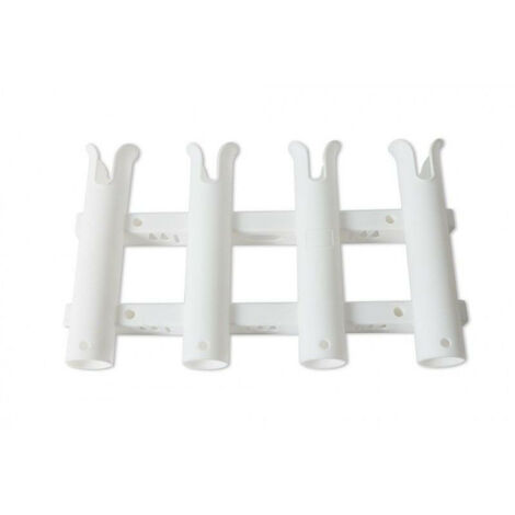 PORTE-CANNE PVC BLANC 4 CANNES -