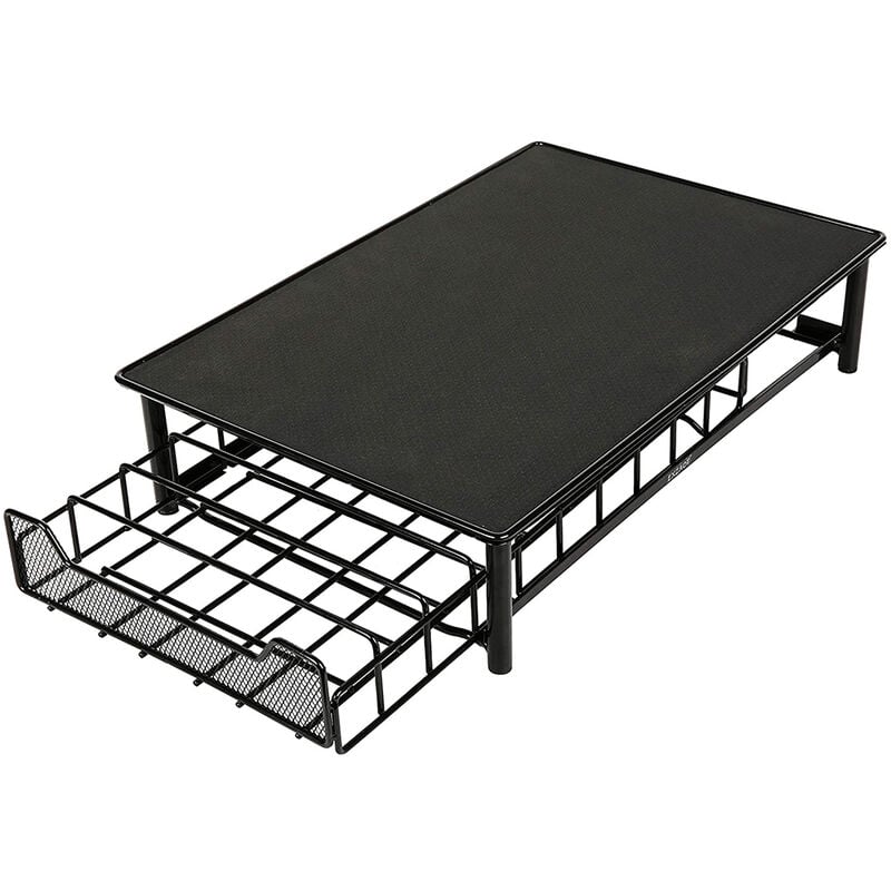 Skecten - Porte Capsules Présentoir Distributeur Tiroir de Rangement Métal Stockage Pour Machine à Café Noir