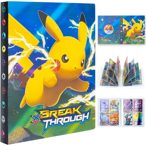 Porte Carte à Collectionner, Classeur Carte Pokemon, Album de Pokemon Cartes Gx Vmax, Livre de Protection Cartes, 30 Pages Capacité de 240 Cartes