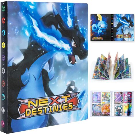 Porte Carte à Collectionner, Classeur Carte Pokemon, Album de Pokemon Cartes Gx Vmax, Livre de Protection Cartes, 30 Pages Capacité de 240 Cartes