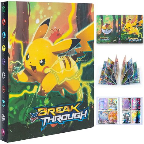 Porte Carte à Collectionner, Classeur Carte Pokemon, Album de Pokemon Cartes Gx Vmax, Livre de Protection Cartes, 30 Pages Capacité de 240 Cartes (C-15)