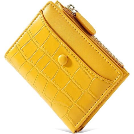 Porte-cartes à motif de pierre de mode pour femme (jaune),