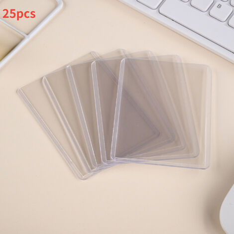 Porte-cartes de jeu de société, protection pour cartes de commerce, de Football, de basket-ball, de Sport, 3x4 pouces, 35pt,25Pcs white light