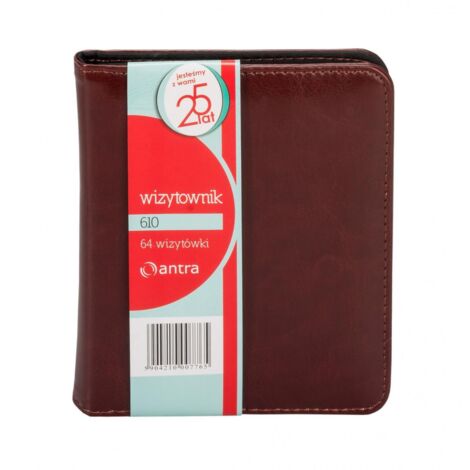Porte-cartes de visite 64 double cadre 610 marron ANTRA