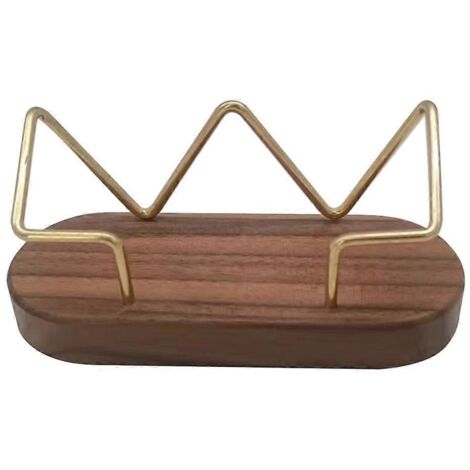 Porte-cartes de visite en bois pour bureau