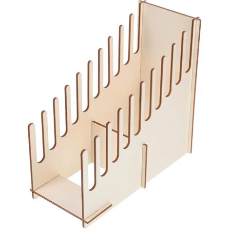 Porte-Cartes De Visite en Bois : Présentoir De Bureau en Bois pour Cartes,
