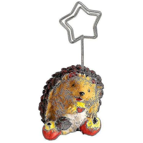 Porte-cartes de visite original en forme d'animal pour bureau, avec pince à photos et support numéroté - Décoration Sknehog A