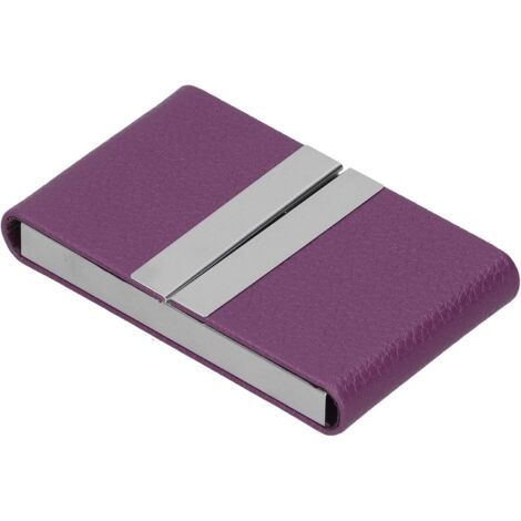 Porte-cartes de visite ultra-mince et léger (violet)