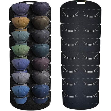Porte-casquettes de baseball, organisateur de chapeaux suspendu à la porte - 1 pièce