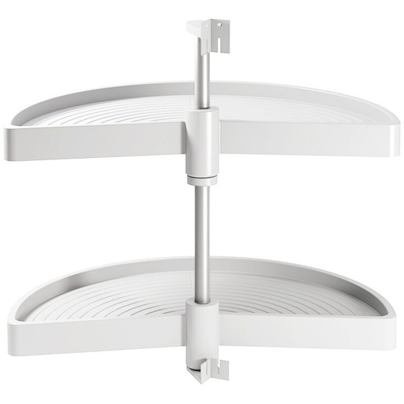 Jeu de plateaux shelvo emuca 1/2 lune pour module 900 mm en plastique blanc - 8929315