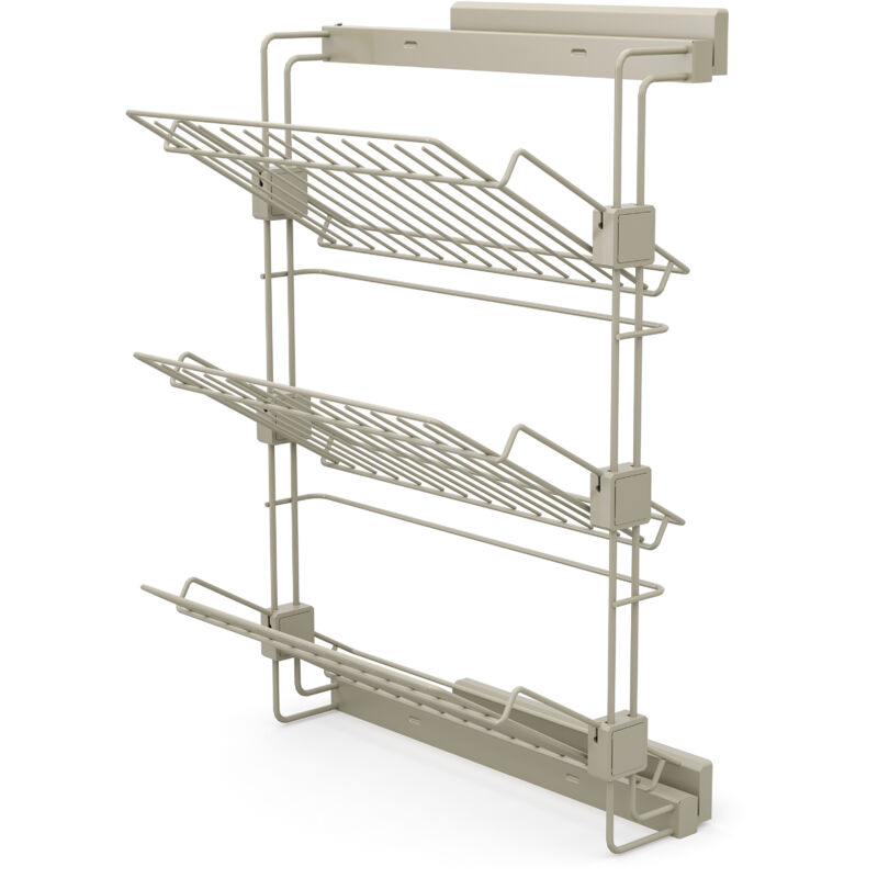 Emuca - Porte-chaussures latéral coulissant pour placards et dressing Hack, Droite