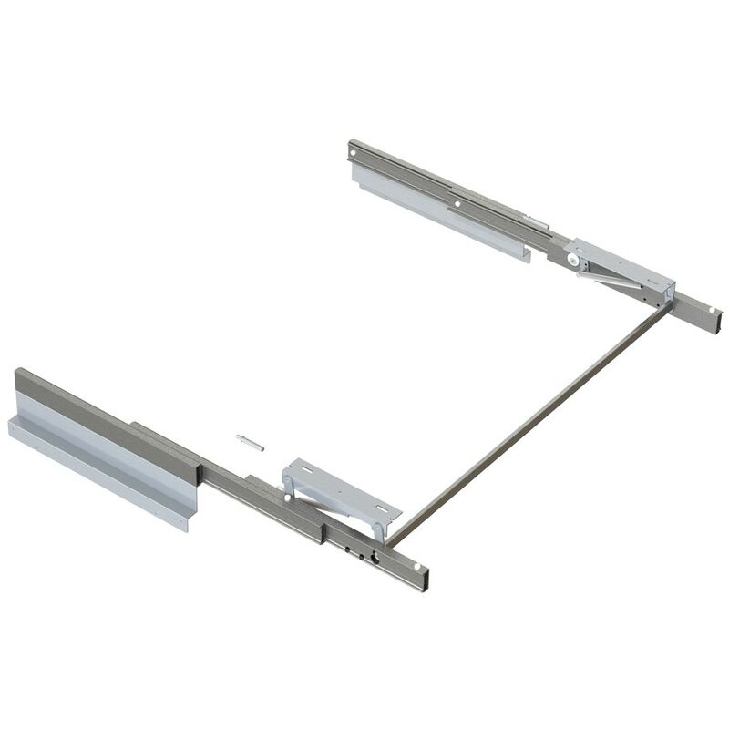 Emuca - Kit de quincaillerie pour armoire à 2 portes coulissantes - fermeture souple Placard 74- Peint en Noir