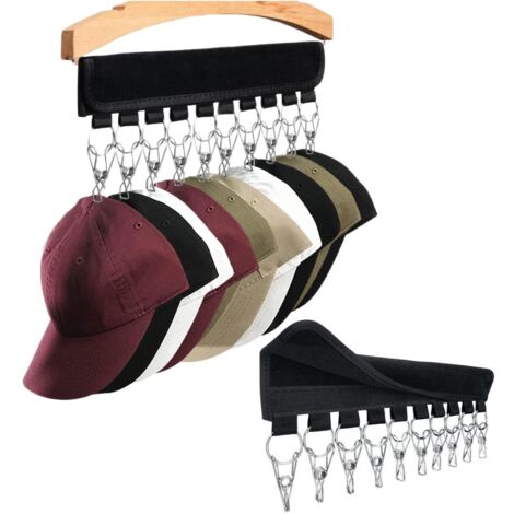 Porte-chapeau portable, porte-casquette de baseball, porte-chaussettes, noir