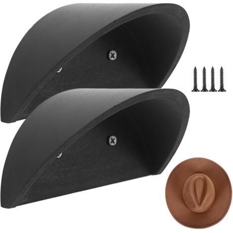 Porte - Chapeaux Cowboy - 2 Pièces Support de Rangement Murale - Chapeaux