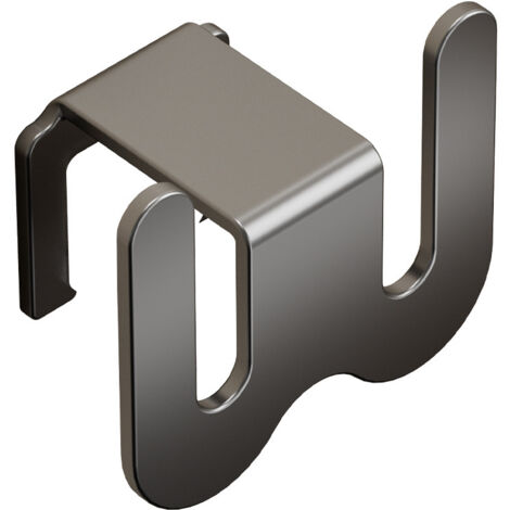Porte-chaussons de salle de bain gris, 4,58,67,6 cm, 1 pièce, étagère de salle de bain murale sans perçage.