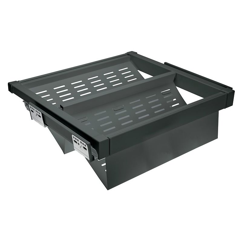 GTV - Porte-chaussures coulissant ajustable à sortie totale Elite - largeur 600 mm - finition anthracite - synercia