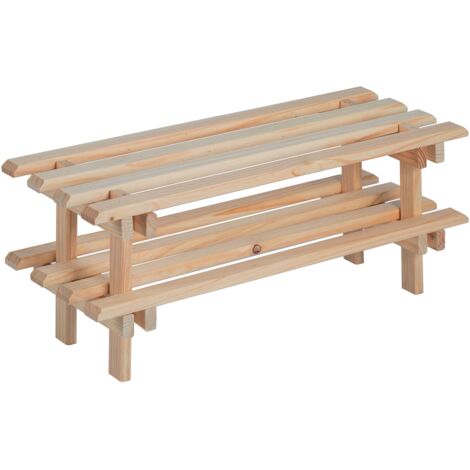 Porte-chaussures en pin empilable evolution astigarraga